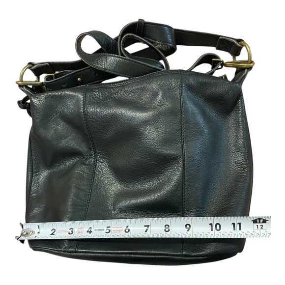 Lucky brand black leather shoulder/crossbody bag - Picture 3 of 15
